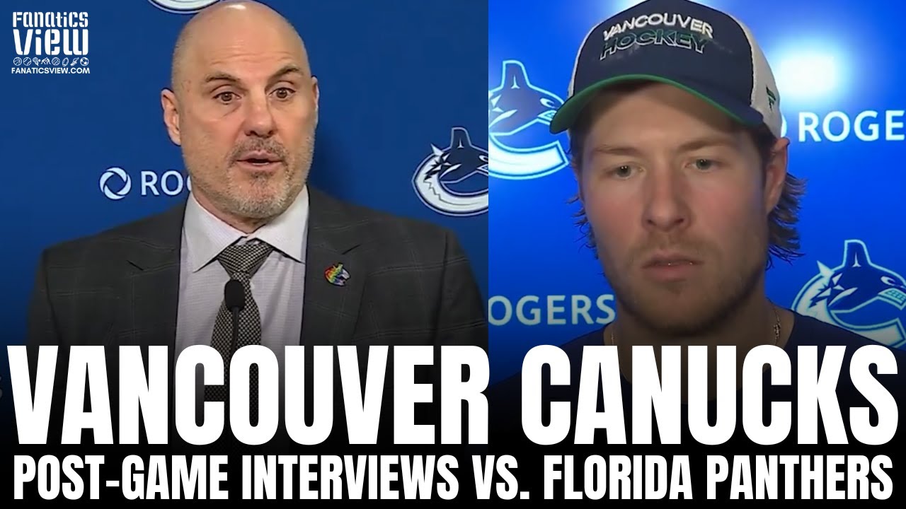 Rick Tocchet & Brock Boeser Recap Vancouver's Impressive Shutout of Florida, Passing Florida "Test"