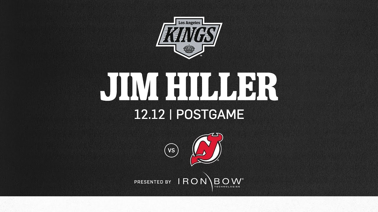 Head Coach Jim Hiller | 12.12.24 LA Kings Lose to New Jersey Devils | Postgame Media