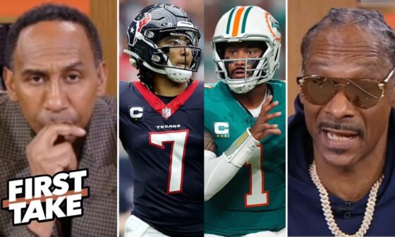 FIRST TAKE | "I'm DONE with C.J Stroud" - Snoop Dogg tells Stephen A. on how Dolphins DESTROY Texans