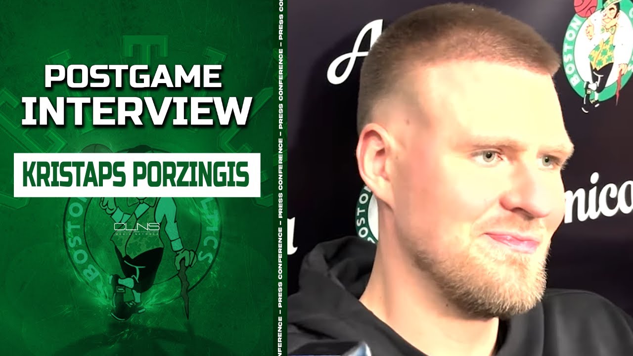 Kristaps Porzingis: 'A Couple More Games' Until I'm Back | Celtics vs Pistons