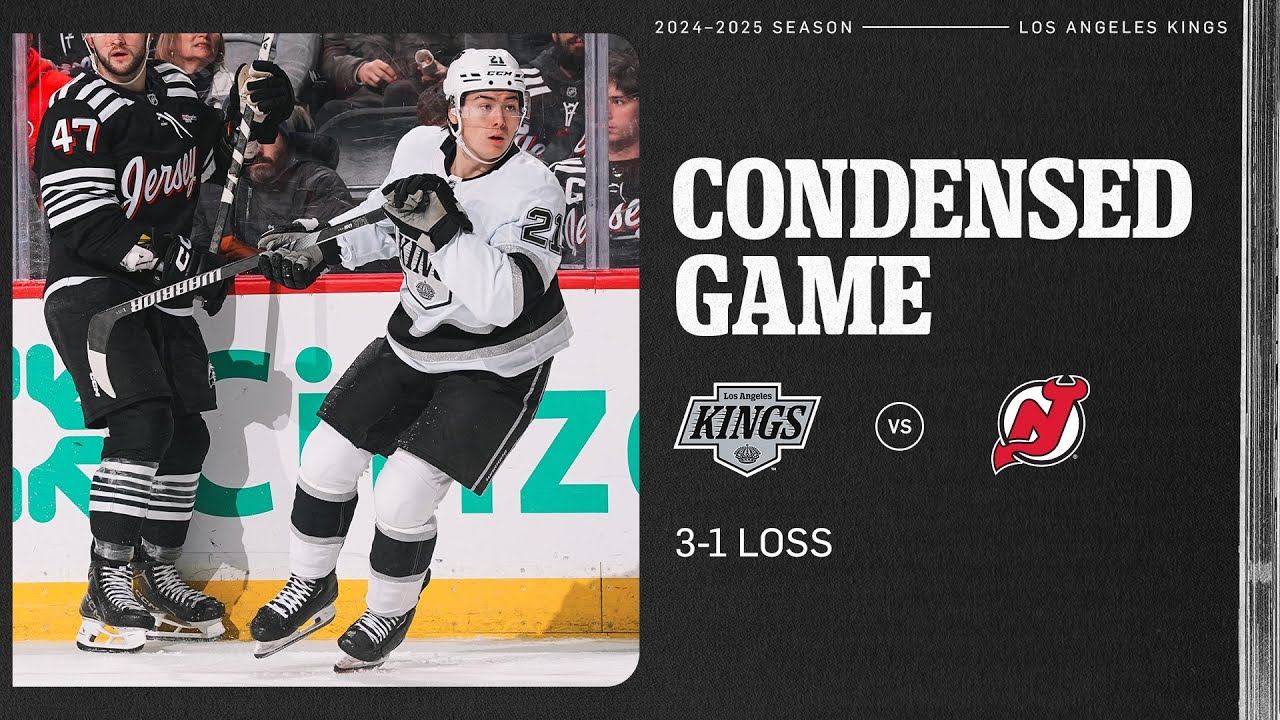 LA Kings Fall to the New Jersey Devils on the Road | Condensed Games