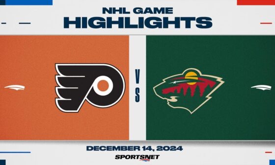 NHL Highlights | Flyers vs. Wild - December 14, 2024