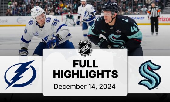 NHL Highlights | Lightning vs. Kraken - December 14, 2024