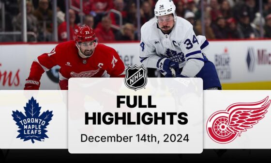 NHL Highlights | Maple Leafs vs. Red Wings - December 14, 2024