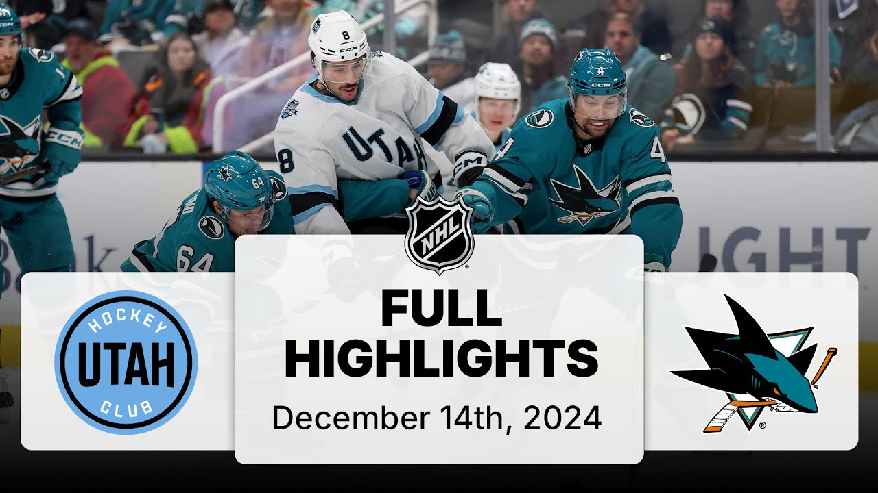 NHL Highlights | Utah Hockey Club vs. Sharks - December 14, 2024