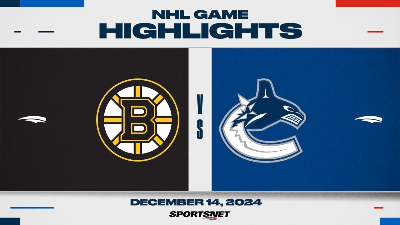 NHL Highlights | Bruins vs. Canucks - December 14, 2024