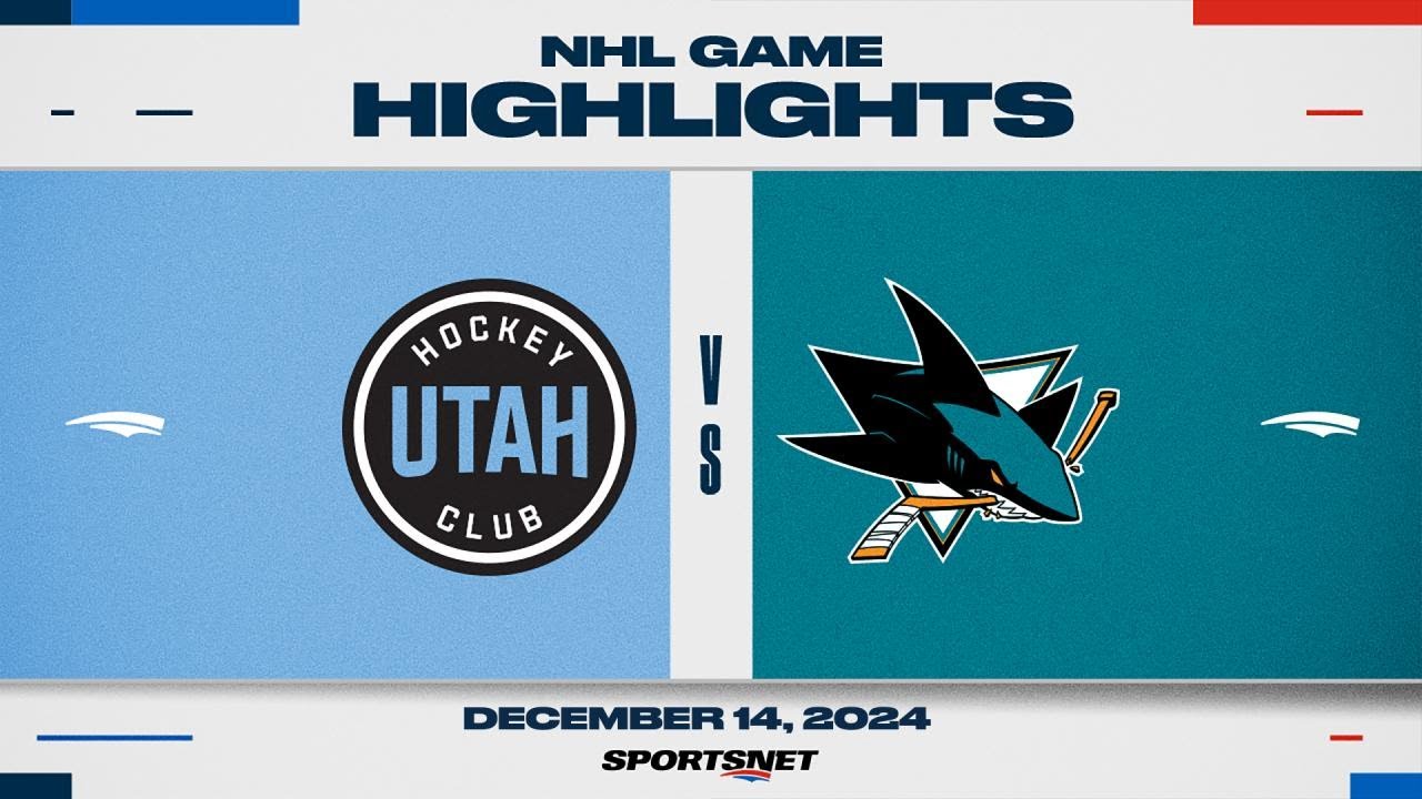 NHL Highlights | Utah HC vs. Sharks - December 14, 2024