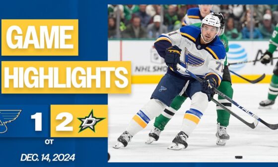 Game Highlights: Blues 1, Stars 2 (OT)