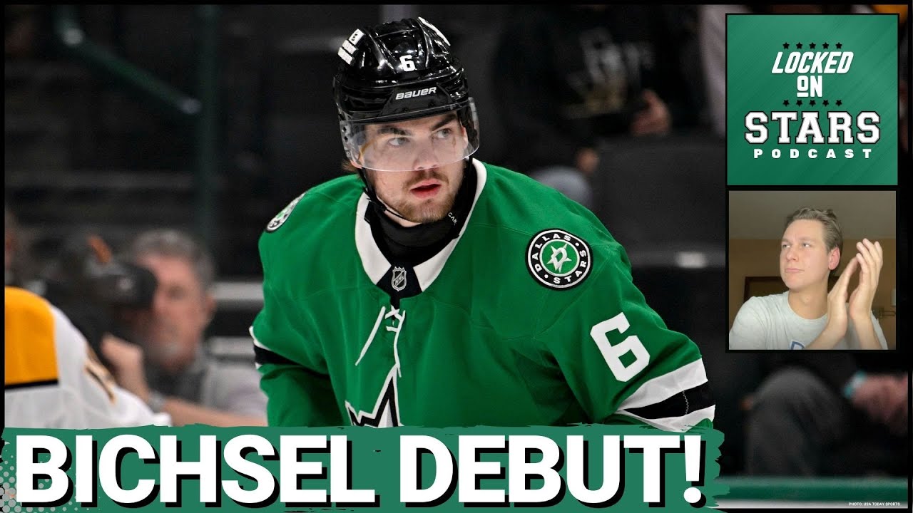 Lian Bichsel's Impressive NHL Debut and 1st Career Goal! Stars fall to Preds 4-1 ahead of St. Louis