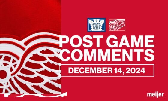 Ville Husso, Jeff Petry, Derek Lalonde Post Game Comments vs. TOR | Dec. 14, 2024