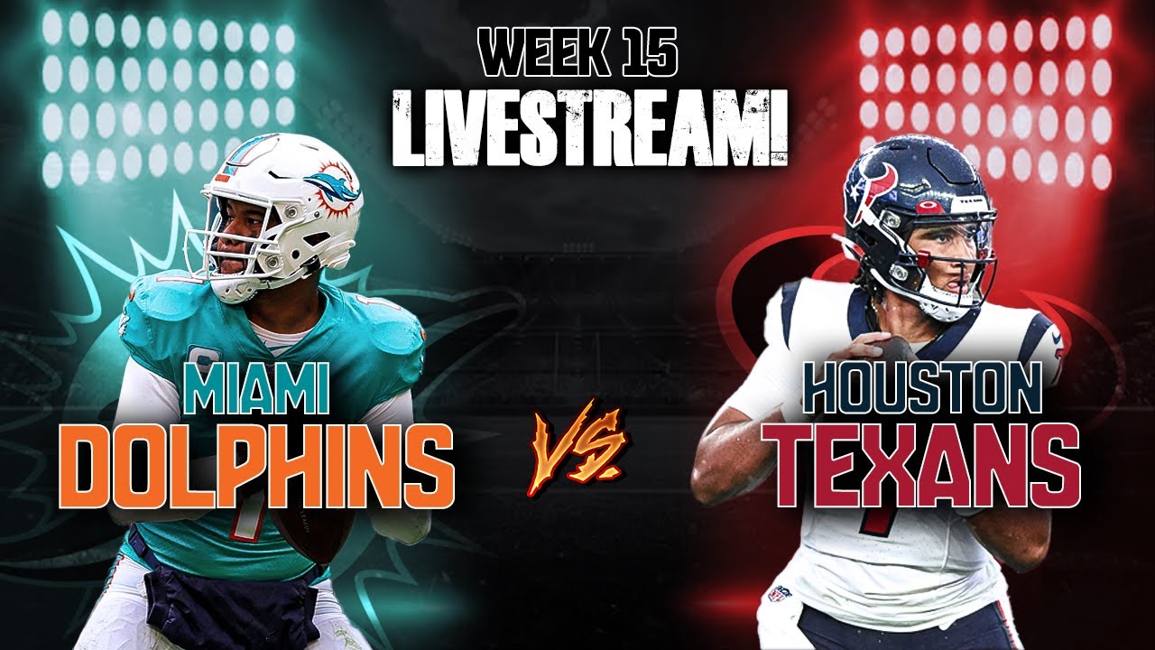 Miami Dolphins Vs Houston Texans Week 15 Live Stream Reaction!