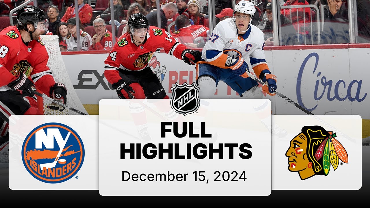 NHL Highlights | Islanders vs. Blackhawks | December 15, 2024