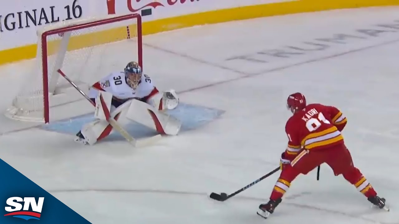 Flames’ Nazem Kadri Undresses Panthers’ Spencer Knight For Spectacular Goal