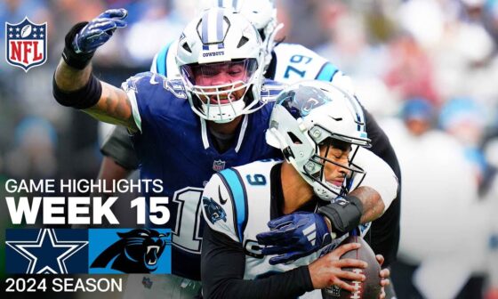 Dallas Cowboys vs. Carolina Panthers | 2024 Week 15 Game Highlights