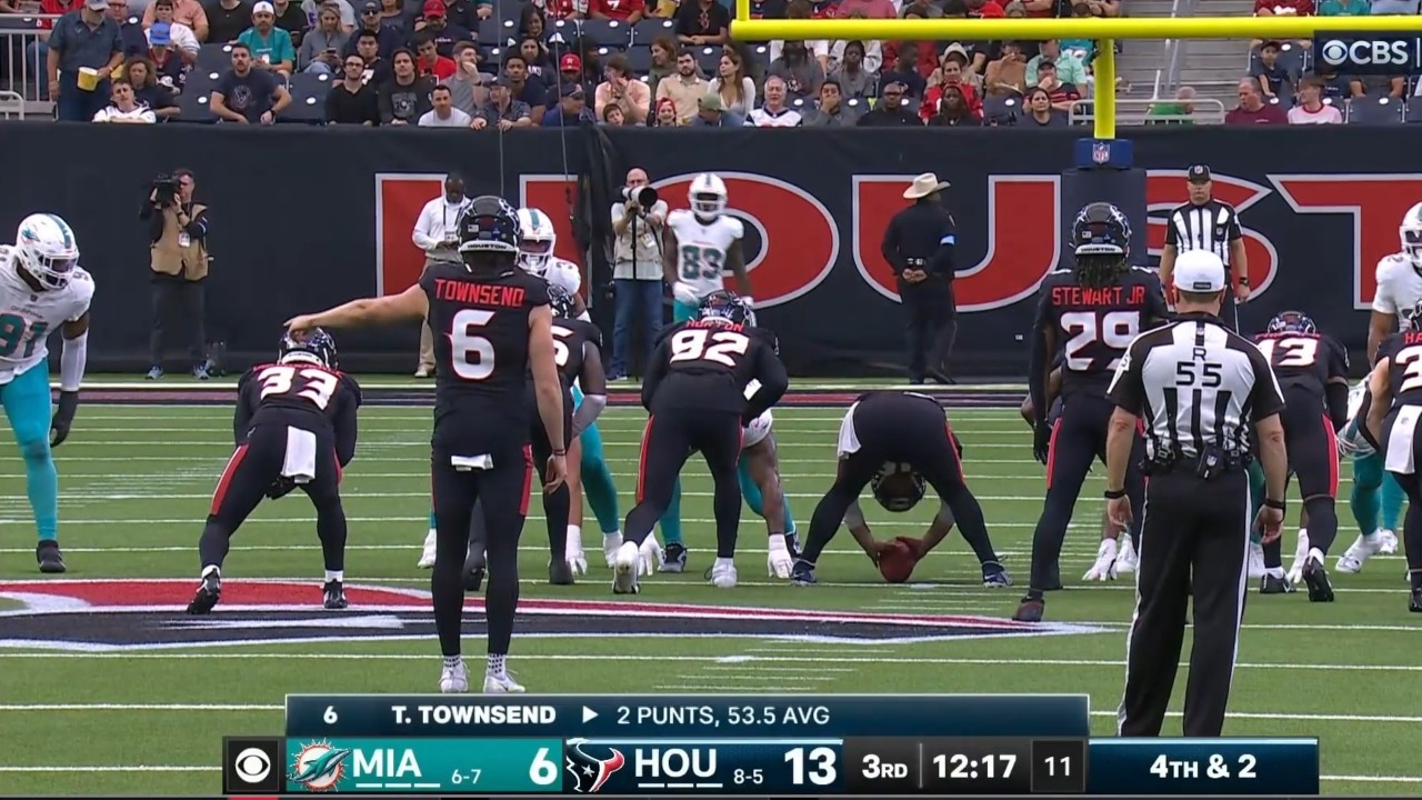 Texans Fake Punt Completely Fools the Dolphins