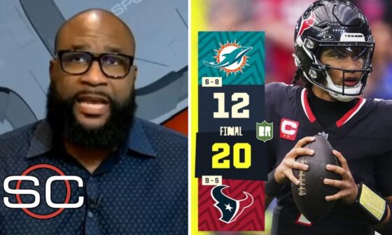 "C.J. Stroud is a BIG threat in AFC" - ESPN breaks Texans 20-12 win over Tua Tagovailoa, Dolphins