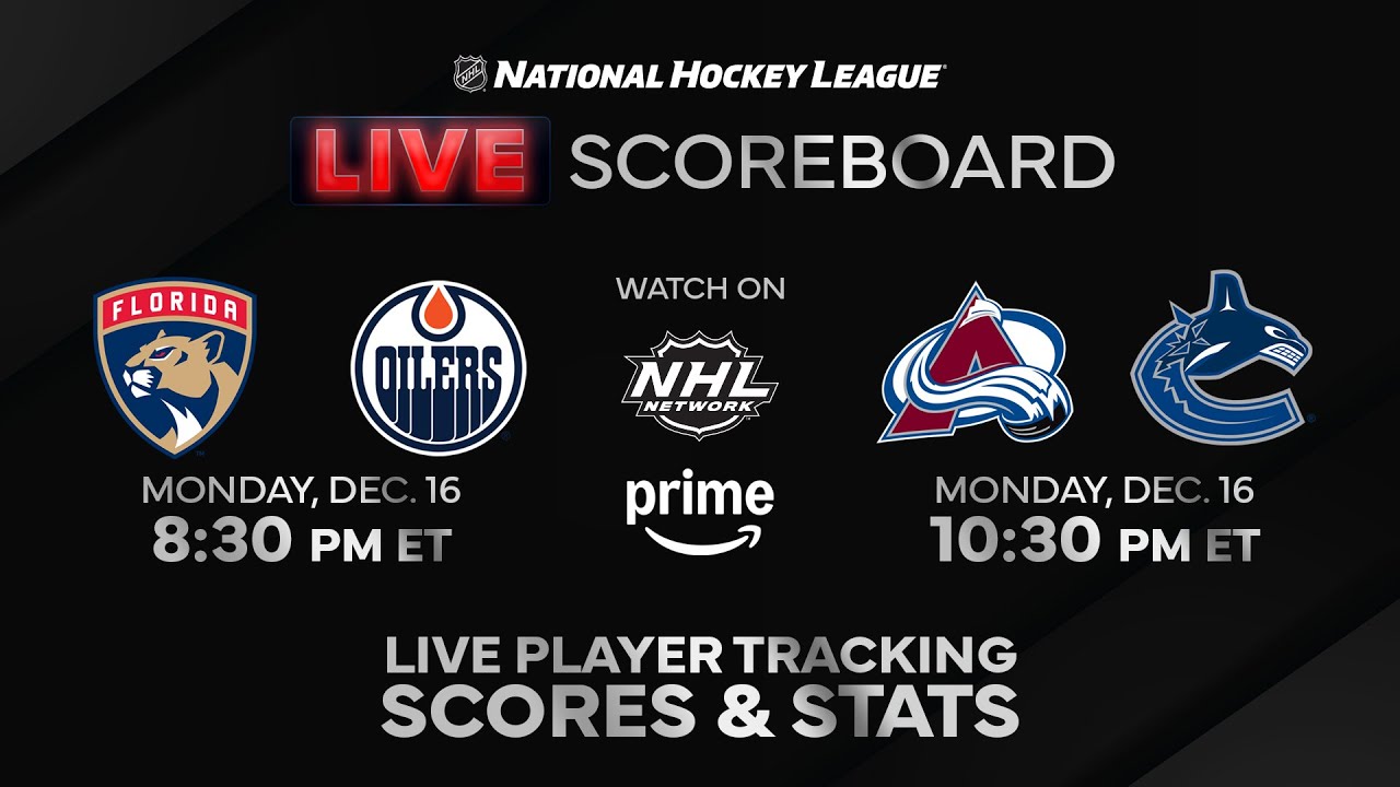 NHL Live Scoreboard and League Updates | Avalanche vs. Canucks