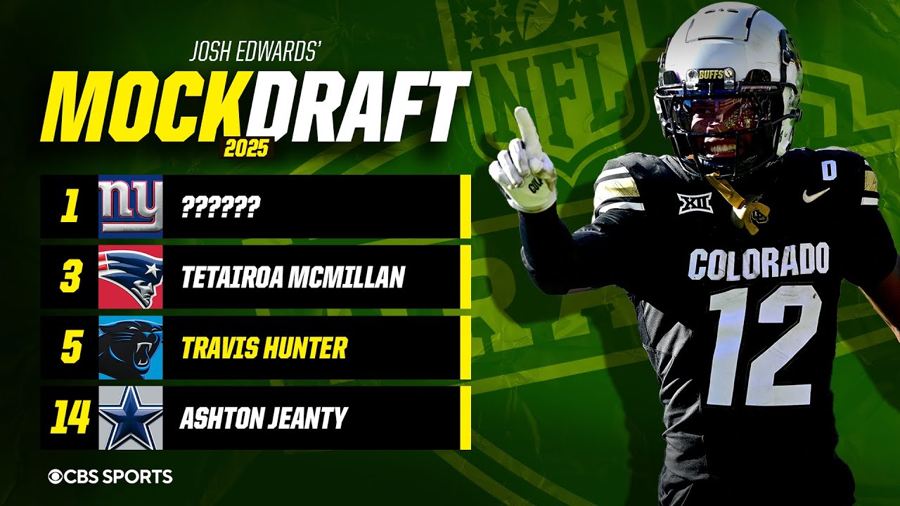 2025 NFL Mock Draft:  Panthers strike gold, grab Travis Hunter at No.5 [All 32 1st-Round Picks]