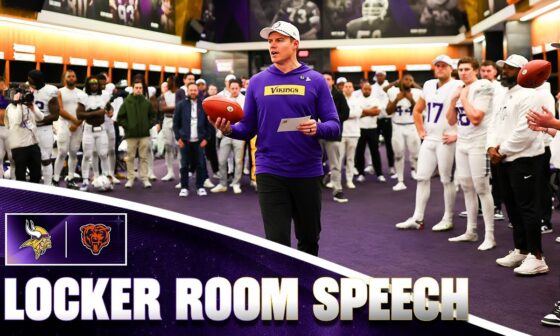 Kevin O’Connell’s Locker Room Speech After Minnesota Vikings Win Over Chicago Bears