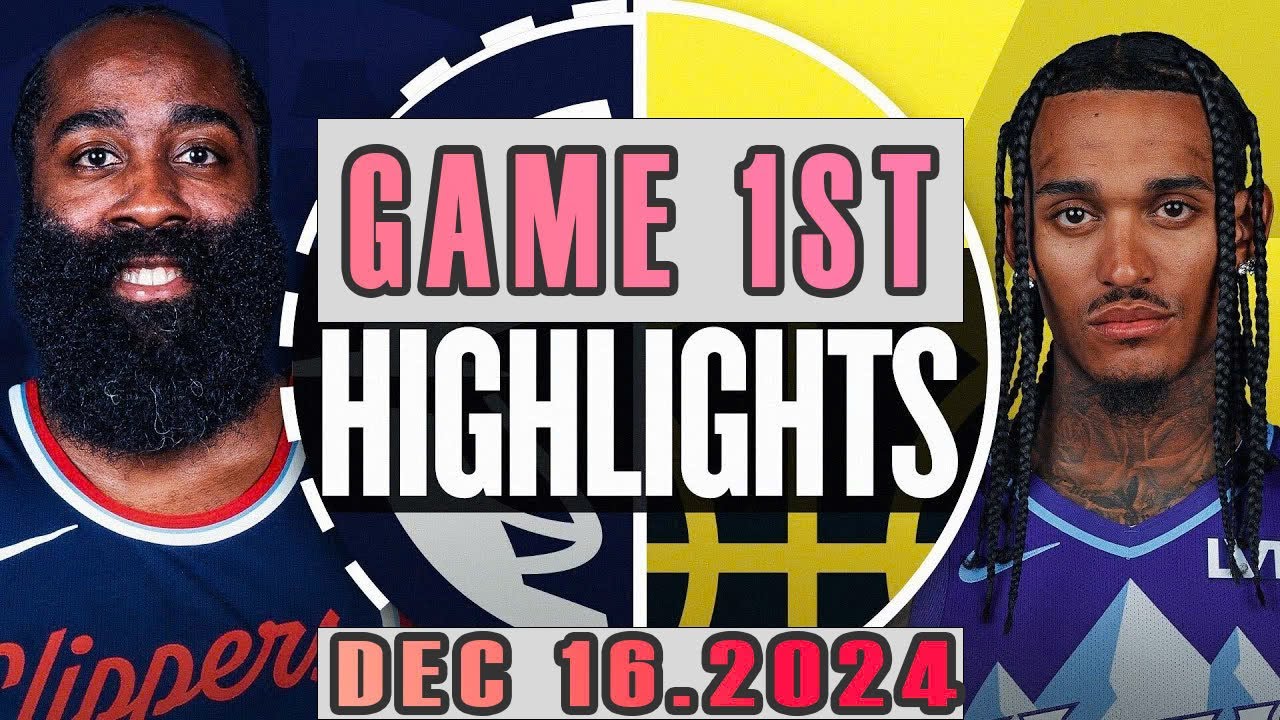 Los Angeles Clippers vs Utah Jazz Game 1ST Highlights Dec 16,2024 NBA Season 2024-25