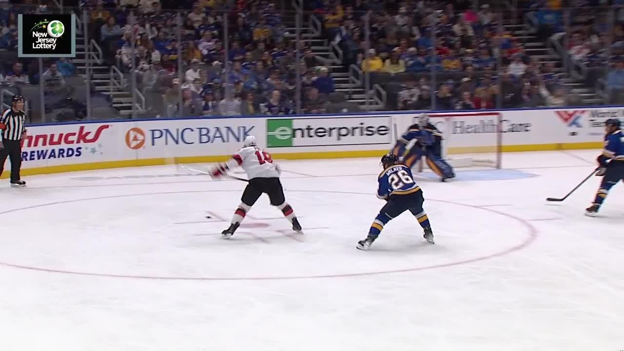 Ondrej Palat scores a goal against the St. Louis Blues