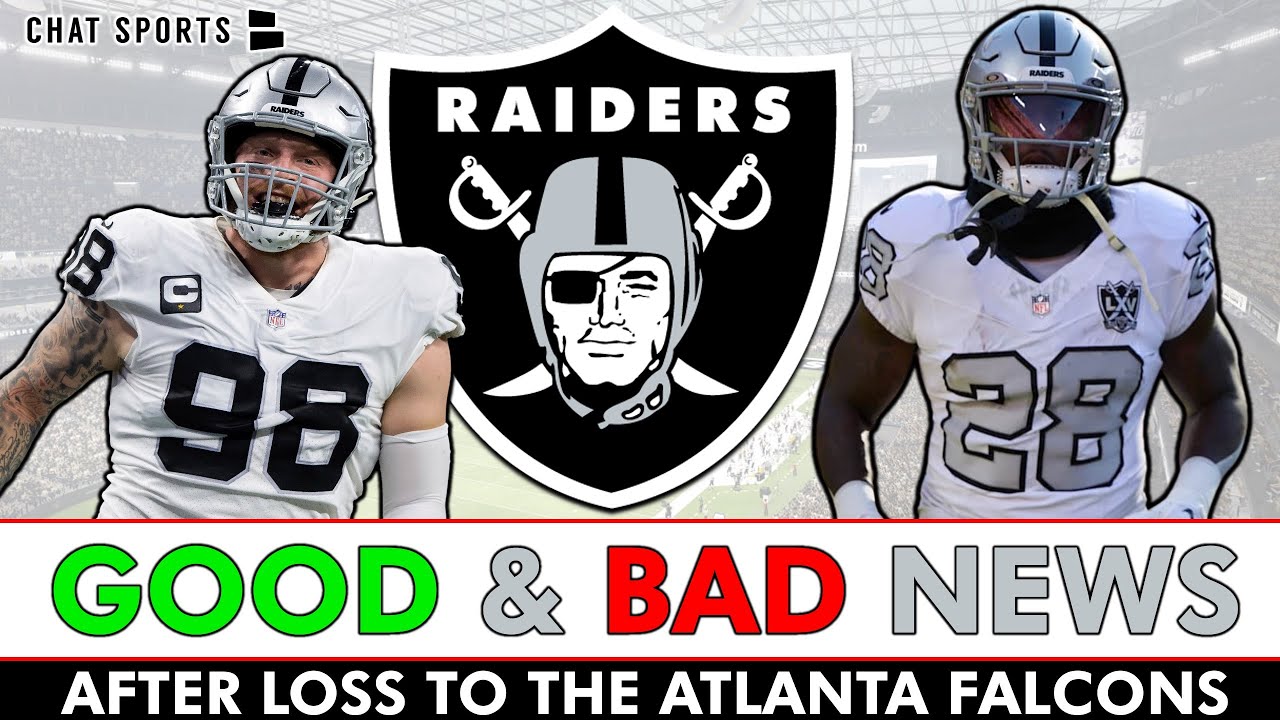 Raiders Get Some Good & Bad News After MNF Loss To The Falcons