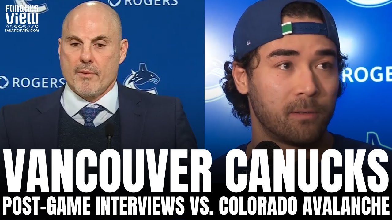 Rick Tocchet & Kiefer Sherwood Recap Canucks Win vs. Colorado, First Career Hat Trick for Sherwood