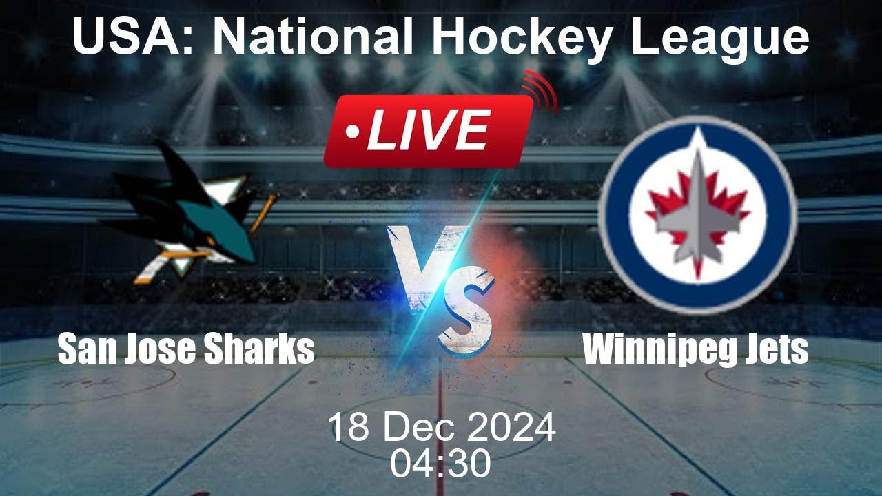 🔴 LIVE: San Jose Sharks vs Winnipeg Jets - Ice Hockey Live Score - USA National Hockey League