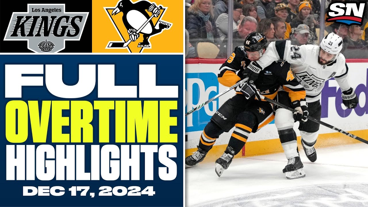 Los Angeles Kings at Pittsburgh Penguins | FULL Overtime Highlights - December 17, 2024