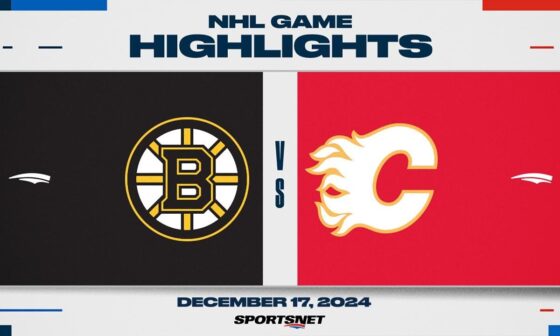 NHL Highlights | Bruins vs. Flames - December 17, 2024