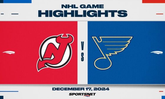 NHL Highlights | Devils vs. Blues - December 17, 2024