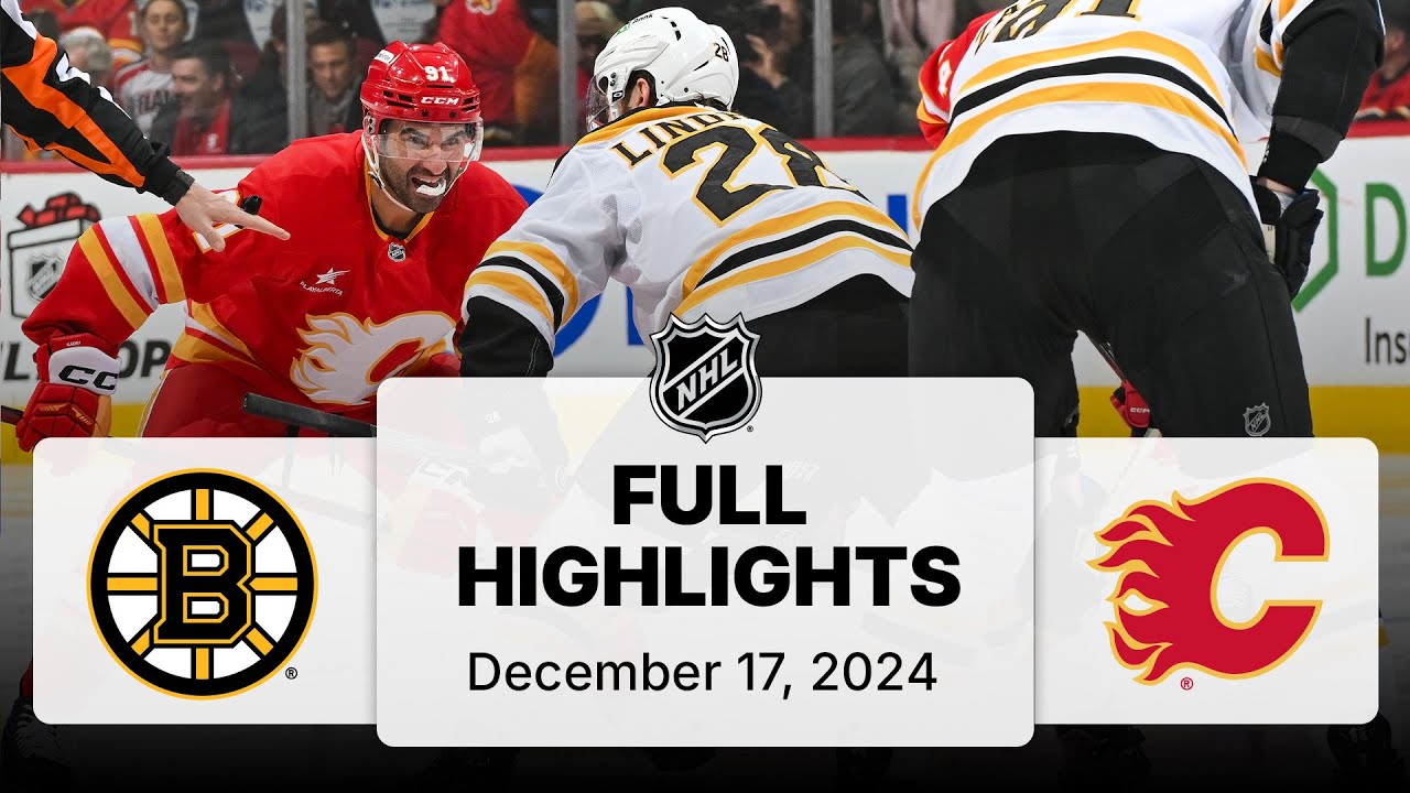 NHL Highlights | Bruins vs. Flames | December 17, 2024