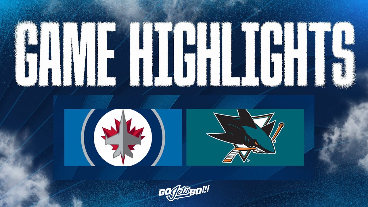 San Jose Sharks vs. Winnipeg Jets - Game Highlights