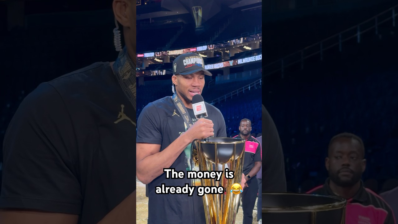 Giannis said the money is already gone 🤣