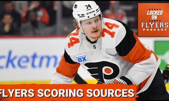 Where do the Philadelphia Flyers get their scoring from vs where SHOULD it be to get more wins?