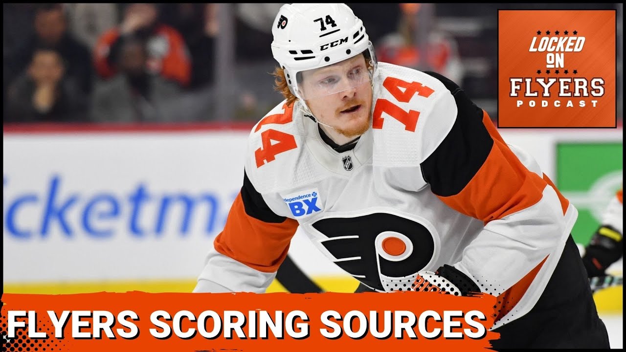 Where do the Philadelphia Flyers get their scoring from vs where SHOULD it be to get more wins?