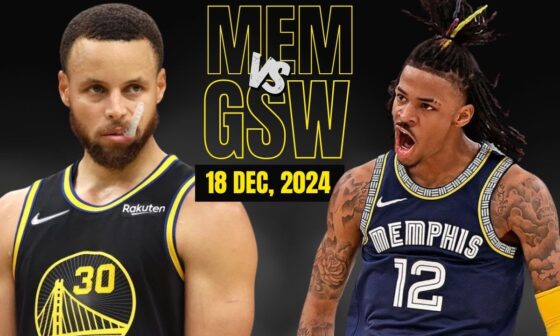 Memphis Grizzlies vs Golden State Warriors l Full game Highlights l Dec 17, 2024 l NBA Hoops l NBA