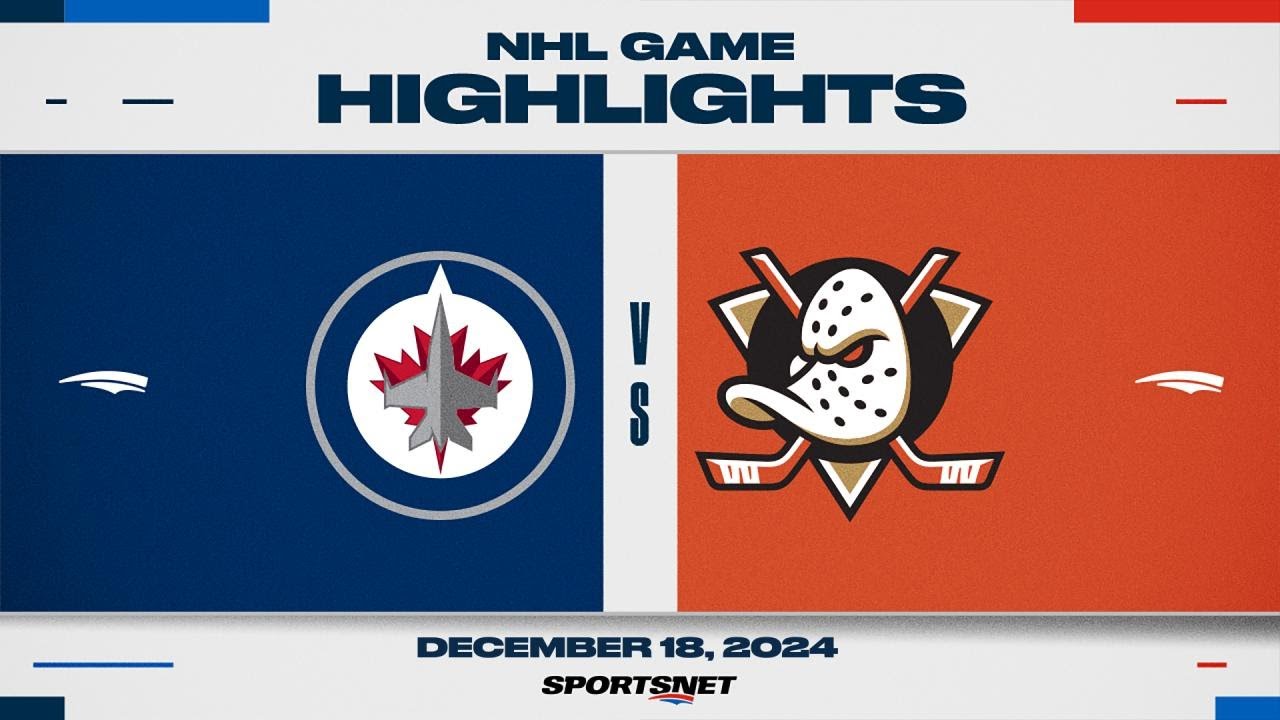 NHL Highlights | Jets vs. Ducks - December 18, 2024