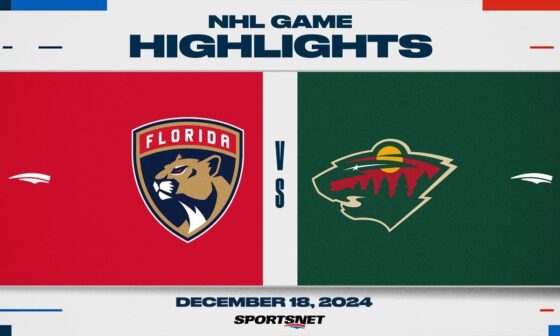 NHL Highlights | Panthers vs. Wild - December 18, 2024