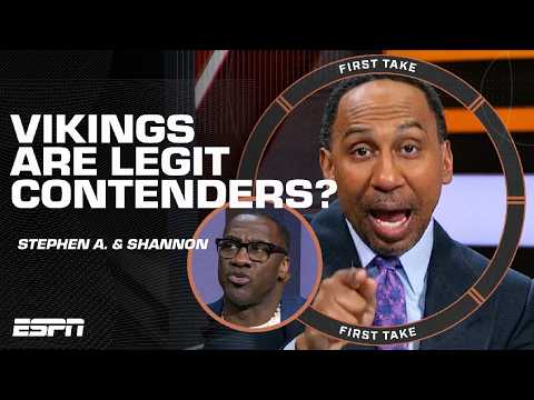 Stephen A. BELIEVES Sam Darnold is the Vikings’ FUTURE?! Shannon Sharpe REACTS! | First Take