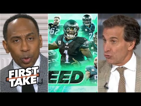 FIRST TAKE | "Philadelphia Eagles are No. 1 Seed in NFC!" - Stephen A. RIPS Mad Dog’s Pick of Lions