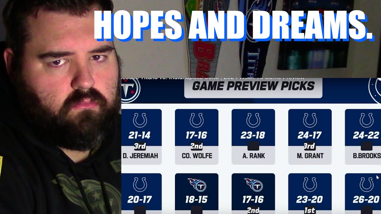 Tennessee Titans fan has completely given up watching the Titans-Colts NFL Game Preview for week 16