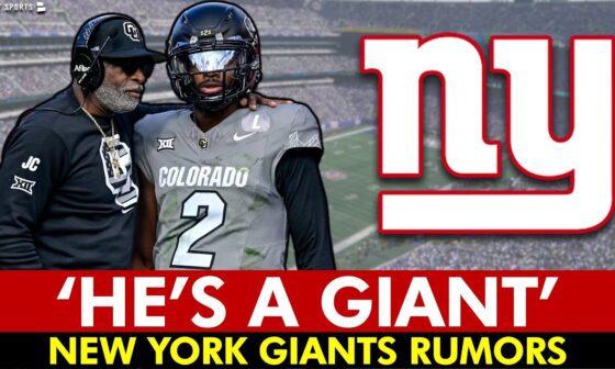 🚨 Deion Sanders CONFIRMS Giants Will Draft Shedeur Sanders #1 Overall | New York Giants Rumors