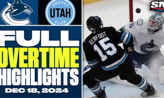 Vancouver Canucks at Utah HC | FULL Overtime Highlights - December 18, 2024