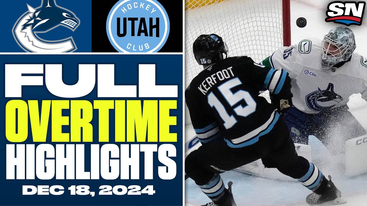 Vancouver Canucks at Utah HC | FULL Overtime Highlights - December 18, 2024