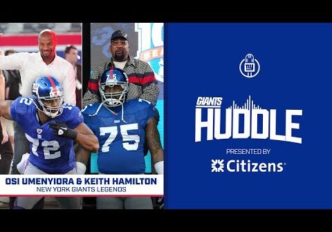 Osi Umenyiora and Keith Hamilton on Their Favorite Giants Moments | Giants Huddle | New York Giants