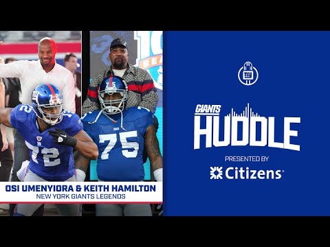 Osi Umenyiora and Keith Hamilton on Their Favorite Giants Moments | Giants Huddle | New York Giants