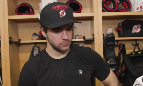 Hischier, Kovacevic, Keefe talk to the media after morning skate in Columbus