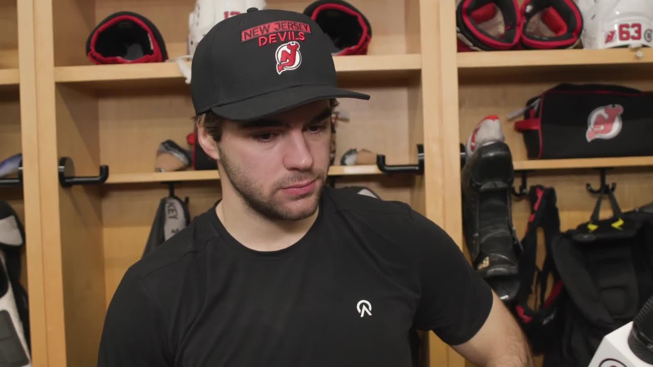 Hischier, Kovacevic, Keefe talk to the media after morning skate in Columbus