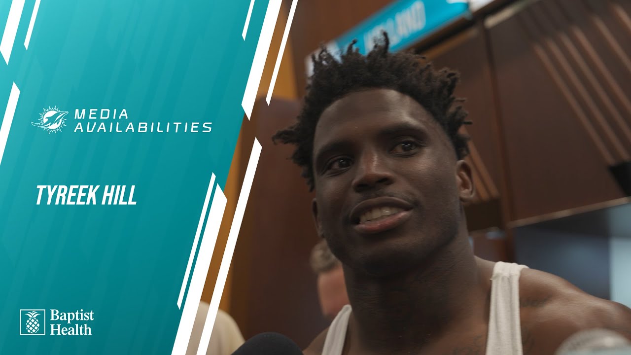 Tyreek Hill meets with the media l Miami Dolphins